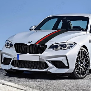 Sticker autoadeziv Tuning, model "Rally Stripe Carbon 3D", dimensiune 140 x 17 cm, culoare Negru/Rosu - Img 5