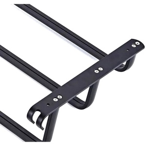 Suport de prosoape pentru baie tip "Mansarda" din aluminiu, lungime 50 cm, culoare Negru Mat - Img 6