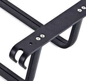 Suport de prosoape pentru baie tip "Mansarda" din aluminiu, lungime 60 cm, culoare Negru Mat - Img 5
