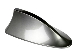Antena auto activa AM - FM tip "SHARK TAIL" culoare GRI ARGINTIU - Img 2
