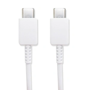 Cablu de date Samsung EP-DW767JWE USB-C la USB-C 3A 1,8m Alb