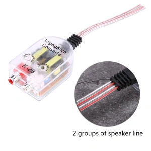 Convertor nivel semnal Hi-Low STEREO cu intrare 2 x RCA - Img 3