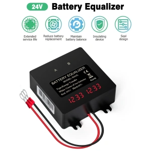 Egalizator alimentare baterii 2 x 12V pentru sisteme fotovoltaice 24V, cu display LCD - Img 6