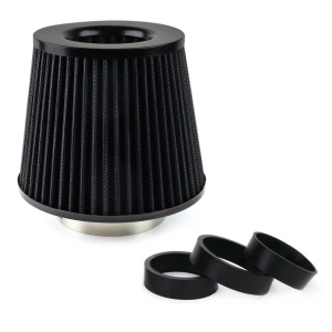 Filtru de aer conic negru cu 3 adaptoare - Img 1