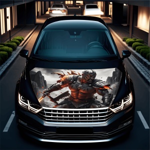 Folie Capota Auto "Hood Art" rezistenta la exterior, marime L (180 x 130cm) - Cod: AVX-CAPOTA-008L - Img 2
