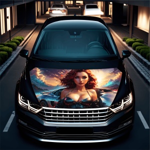 Folie Capota Auto "Hood Art" rezistenta la exterior, marime M (165 x 120cm) - Cod: AVX-CAPOTA-012M - Img 2