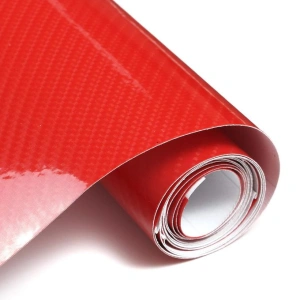 Folie colantare auto Carbon 5D Lacuit Rosu (3,0m x 1,52m) - Img 2
