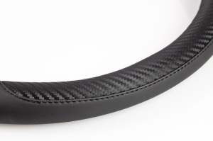 Husa volan negru + carbon SWC-17-M (37-39cm) - Img 2