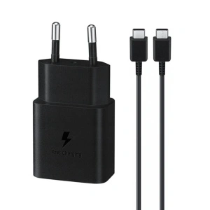 Incarcator pentru Samsung A14 USB-C Fast Charger TA1510EBE-DA705BBE 15W Type-C 1M Negru - Img 2