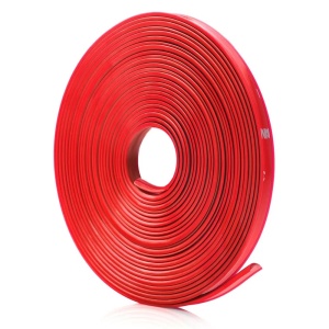 Inele de protectie si decor jante, adezive, din plastic flexibil - ROSU - Img 2