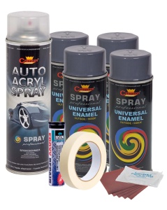 Kit complet reparatie si vopsire jante culoare Gri Inchis, V4 - Img 3