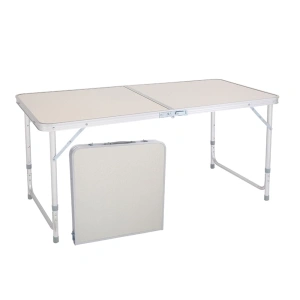 Masa Pliabila din aluminiu cu blat MDF pentru picnic, dimensiune 120 x 60 cm - Img 2