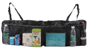 Organizator portbagaj auto cu 6 buzunare, 33 x 104 cm, culoare neagra - Img 2