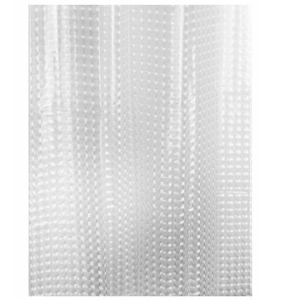 Perdea de dus semitransparenta din PEVA, dimensiune 180 x 180 cm - Img 3