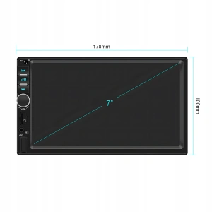 Player Video Auto, dimensiune 2DIN, TouchScreen de 7 inch, 4 x 50W, model WDS-30 cu Bluetooth, Handsfree, Radio, MP3, WMA, MP4, AUX, Card, Telecomanda, Functie Camera Marsarier - Img 4