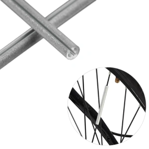 Set 12 ornamente din material reflectorizant pentru spite bicicleta, culoare verde - Img 3