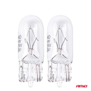 Set 2 becuri cu halogen, soclu T10, W5W, W2.1x9.5d, alimentare 12V - Img 2