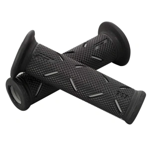 Set 2 buc. Manere Moto/ATV din cauciuc antiderapant, universale, culoare Neagra