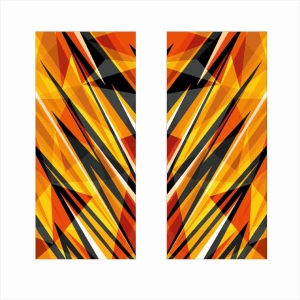 Set 2 stickere decorative pentru stalpii usilor, print autoadeziv de inalta rezolutie, dimensine 2 buc x 50 x 22 cm , cod: AVX-SSU-23 - Img 2