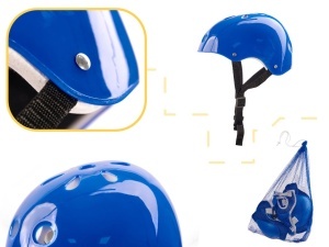Set Protectie pentru copii, 7 piese, model SKATEBOARD, culoarea Albastra - Img 2