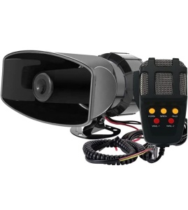 Sirena Profesionala cu 5 Tonuri si Microfon, putere 100W, alimentare 12V - Img 4