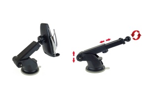 Suport auto inteligent pentru telefon cu incarcare wireless PHW-01 - Img 4