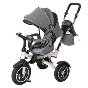 Tricicleta si Carucior pentru copii Premium TRIKE FIX V3 culoare Gri - Img 5