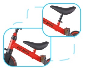 Tricicleta TRIKE FIX MINI, 3in1 adaptabila, culoare Rosie - Img 6