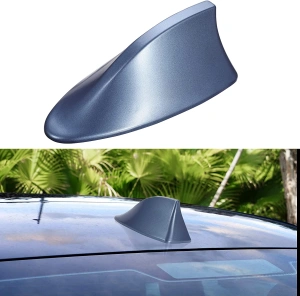 Antena auto activa AM - FM tip "SHARK TAIL" culoare ALBASTRU - Img 2