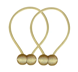 Bratara magnetica de prindere perdele/draperii, model GOLDEN BALLS - Img 2