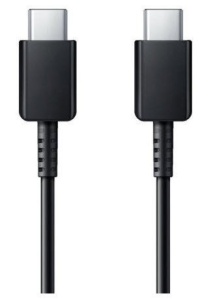 Cablu de date Samsung EP-DW767JBE USB-C la USB-C 3A 1,8m Negru
