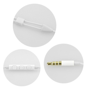 Casti audio cu mufa Jack 3.5mm Alb - Img 3