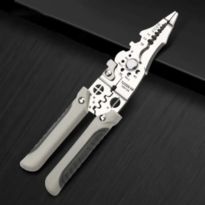 Cleste Multifunctional Profesional pentru Electricieni sau Mecanici din Otel cu sistem de blocare - Img 3