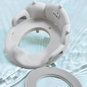 Colac WC, adaptor toaleta pentru copii dotat cu spatar si manere, dimensiune 40 cm, culoare Alb - Img 4