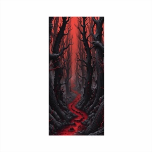 Folie imprimata color pentru decor Usa, dimensiune 200 x 90cm, model: AVX-DR12 - Img 2