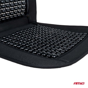 Husa scaun auto cu bile de masaj si suport lombar, dimensiuni 97 x 44 cm, culoare Neagra - Img 7