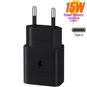 Incarcator pentru Samsung A14 USB-C Fast Charger TA1510EBE-DG905BBE 15W Type-C 1M Negru - Img 2