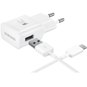 Incarcator pentru Samsung A40 A41 A42 Fast Charger TA200EWE-DG970BWE Type C 1M Alb - Img 2