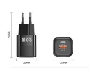 Incarcator priza pentru telefon cu adaptor auto si 2 cabluri - Img 2