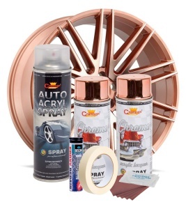 Kit complet reparatie si vopsire jante culoare Cupru Metalic, V2 - Img 2