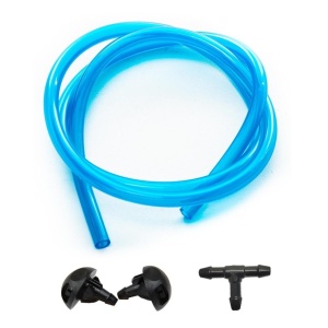 Kit Universal cu 2 diuze spalare parbriz tip "perdea" + teu + furtun, lungime 175 cm - Img 2