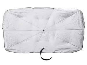 Parasolar Auto tip umbrela pentru parbriz, dimensiune 78 x 130 cm, culoare neagra - Img 3