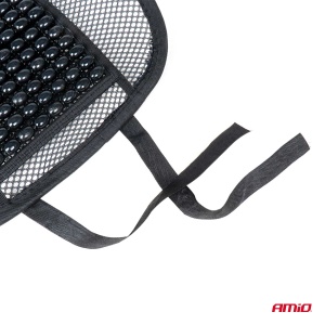 Pernita scaun cu suport lombar pentru corectare postura cu bile de masaj, dimensiune 40 x 38 cm, culoare Neagra - Img 5