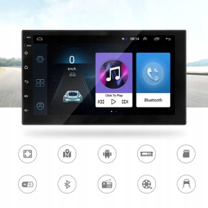 Player Video Auto cu ANDROID si GPS + Camera Marsarier INCLUSA, dimensiune 2DIN, TouchScreen de 7 inch, 4 x 45W, model WDS-40 cu Bluetooth, Handsfree, Radio, MP3, WMA, MP4, Telecomanda - Img 2