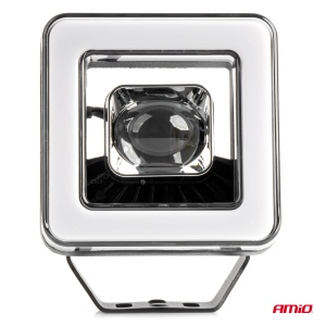 Proiector LED cu Angel Eye model AWL57, pozitie, semnalizare, faza lunga/scurta, pentru Off-Road, ATV, SSV, putere 45W, 8000lm, tensiune 9-36V, dimensiuni 114,5 x 114,5 x 51 mm - Img 6