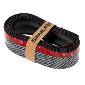 Protectie spoiler, prelungire bara fata/spate din cauciuc, culoare CARBON Negru/Gri - Img 3