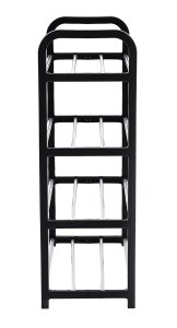 Raft Elegant pentru depozitare Pantofi sau Pantaloni, cu traverse metalice, 4 nivele, dimensiuni 58 x 42 x 18 cm - Img 4