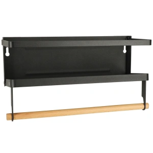 Raft magnetic de frigider 2in1, pentru condimente si prosop de bucatarie - Img 4