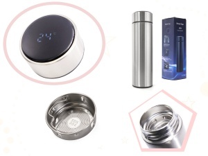 Recipient Termos SMART CUP LED, 500ml, cu afisaj temperatura - Img 4