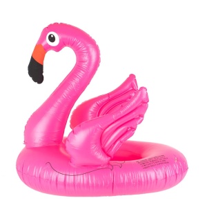 Saltea gonflabila (colac) pentru copii model Flamingo, dimensiune 66 x 47 cm - Img 1